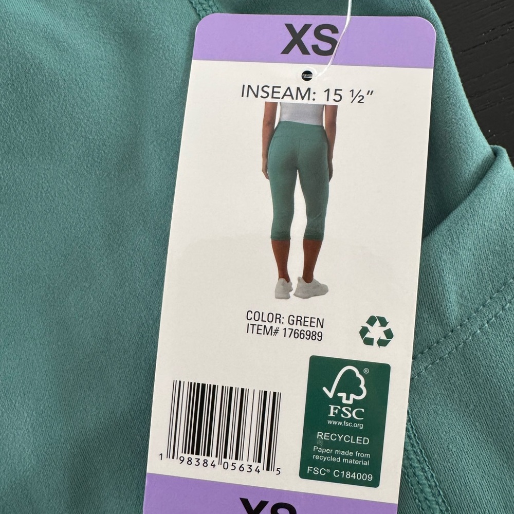 NWT 32 Degrees Women's Cool Mint Leggings - Picture 3 of 10